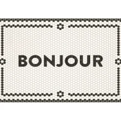 Fabrique de Styles Tapis*Tapis en vinyle bonjour 49.5x79cm