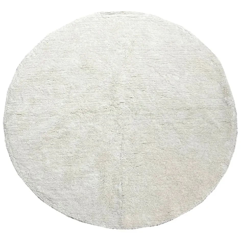Enfant Fabrique de Styles Déco*Tapis rond en coton banc tufté - Banquise