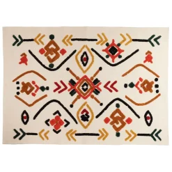 Fabrique de Styles Tapis*Tapis Titica naturel et Orange 200X140cm