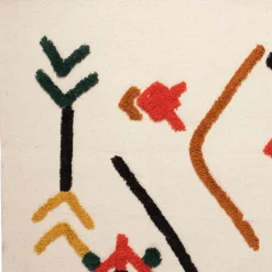 Fabrique de Styles Tapis*Tapis Titica naturel et Orange 200X140cm