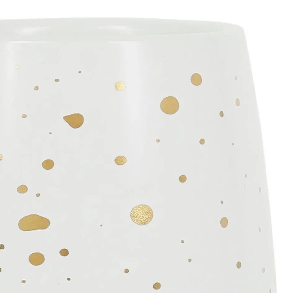 Fabrique de Styles Tasses Et Mugs*Tasse en grès blanc et doré 20cl - Astre