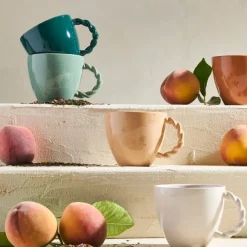 Fabrique de Styles Tasses Et Mugs*Tasse en grès émeraude moucheté 33cl - Organic