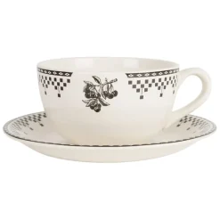Fabrique de Styles Tasses Et Mugs*Tasse et sous tasse en faïence 50cl - Damier