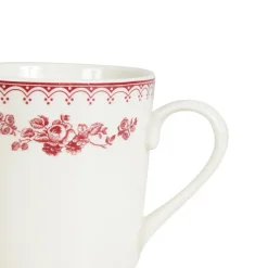 Fabrique de Styles Tasses Et Mugs*Tasse haute en faïence het et rouge 34cl - faustine