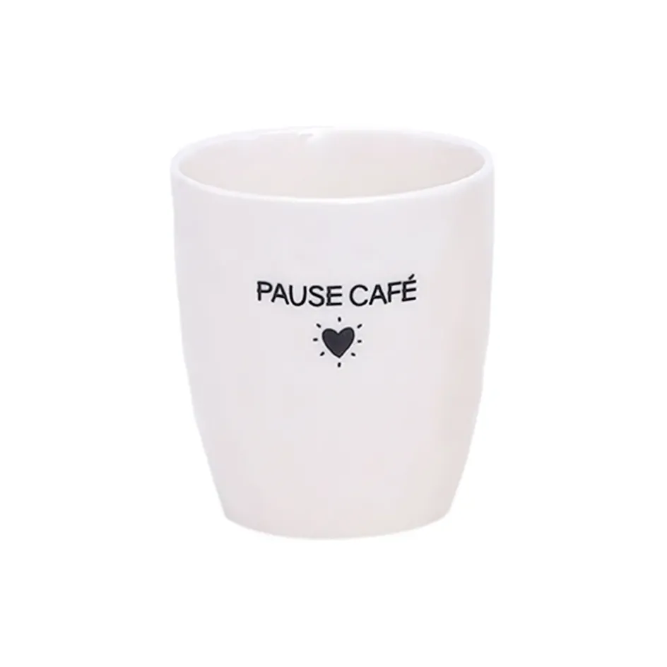 Fabrique de Styles Tasses Et Mugs*Tasse Pause café en céramique blanc 18cl