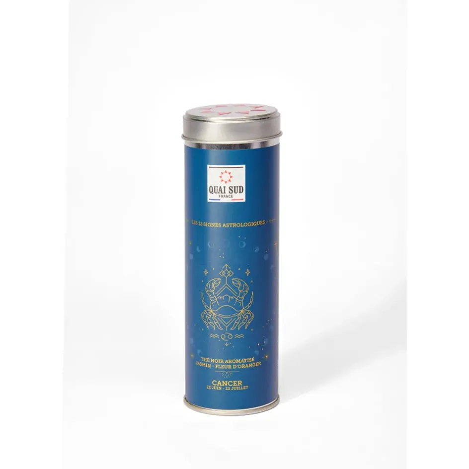 Fabrique de Styles Cafés, Thés Et Infusions*Thé du cancer (thé noir fleur d’oranger-jasmin) boîte ronde 50 g