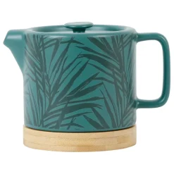 Fabrique de Styles Théières Et Cafetières*Theiere en grès émeraude avec avec filtre - tropic'art