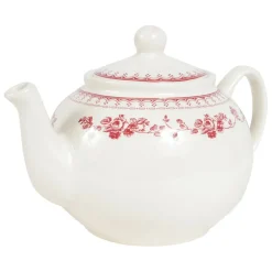 Fabrique de Styles Théières Et Cafetières*Théière anglaise en faïence blanc et - faustine