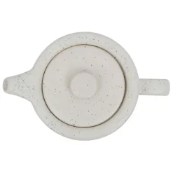 Fabrique de Styles Théières Et Cafetières*Théière avec filtre moucheté 1.15l en grès et dessous en bois - nordika