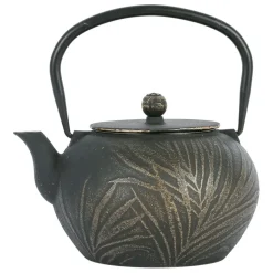 Fabrique de Styles Théières Et Cafetières*Théière avec filtre en fonte noire et dorée 1.5l - Exaltation