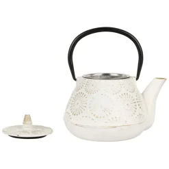 Fabrique de Styles Théières Et Cafetières*Théière en fonte et dorée - lotus