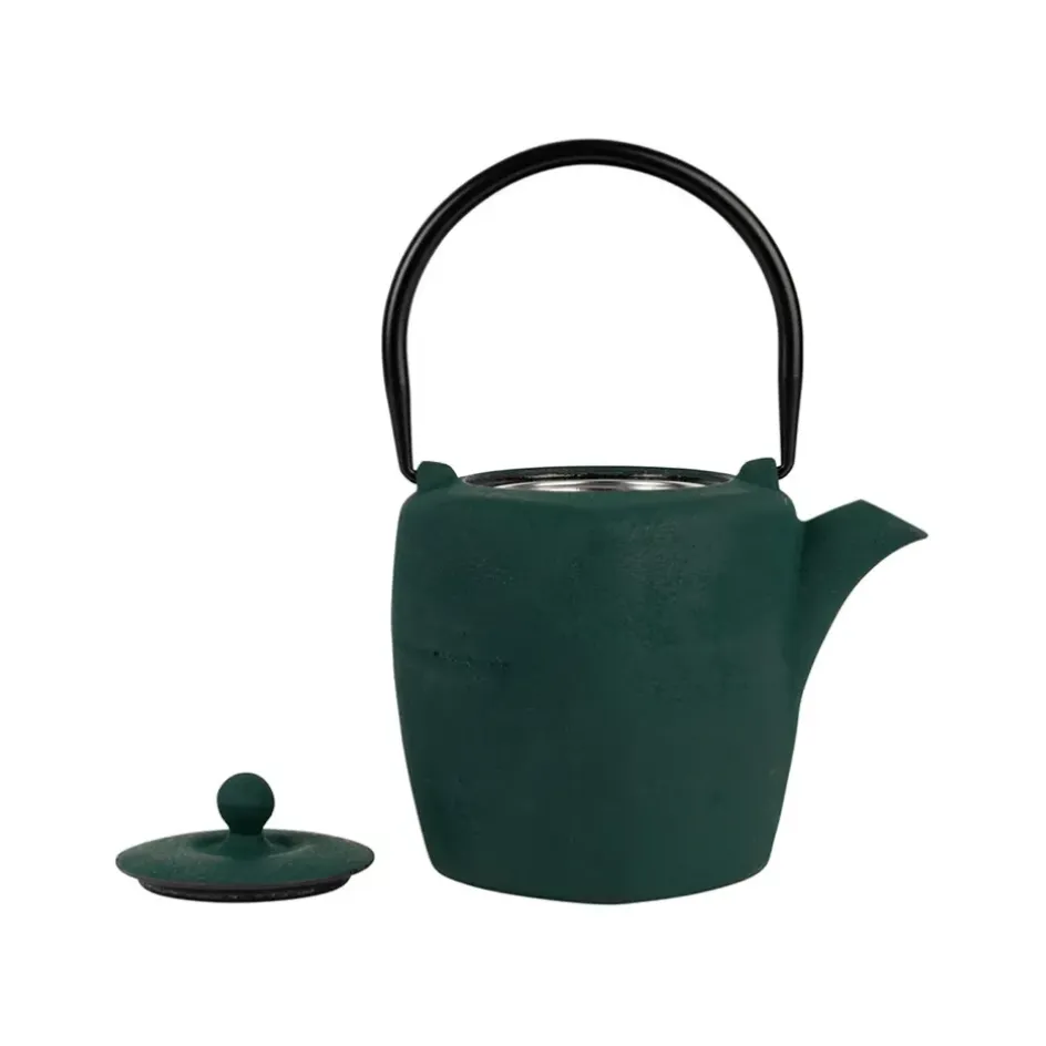 Fabrique de Styles Théières Et Cafetières*Théière en fonte et inox emeraude et noir 90cl - Arty