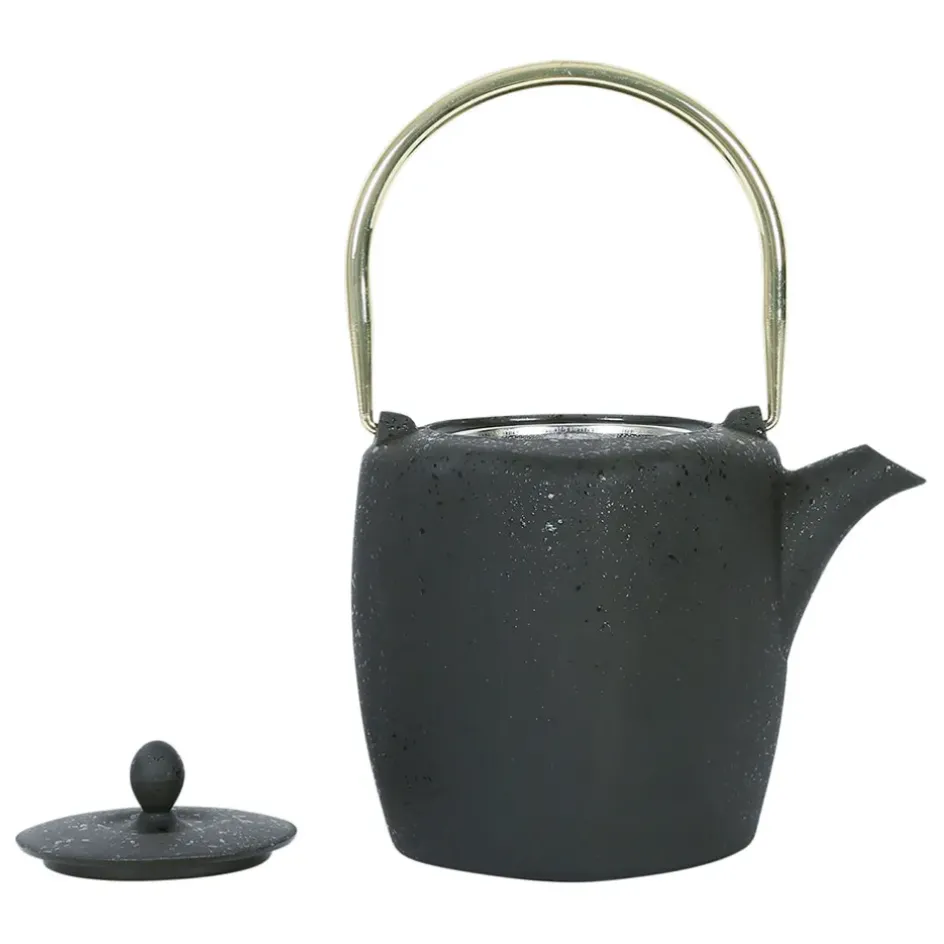 Fabrique de Styles Théières Et Cafetières*Théière en fonte et inox noir et doré 1.5L - Arty