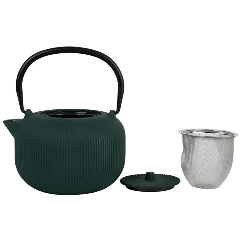 Fabrique de Styles Théières Et Cafetières*Théière en fonte et inox 1L - Tresse