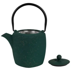 Fabrique de Styles Théières Et Cafetières*Théière en fonte émaillée noir avec filtre inox 90cl - Arty