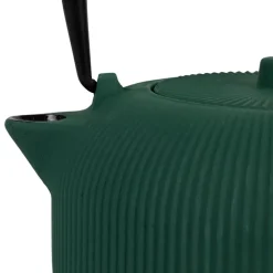 Fabrique de Styles Théières Et Cafetières*Théière en fonte émeraude avec filtre 1L - Tresse