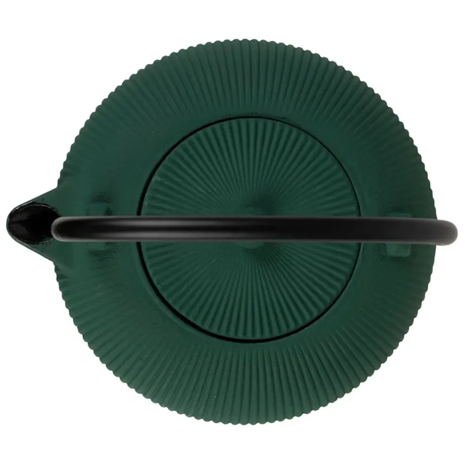 Fabrique de Styles Théières Et Cafetières*Théière en fonte émeraude avec filtre 1L - Tresse