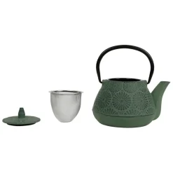 Fabrique de Styles Théières Et Cafetières*Théière en fonte e et noir - lotus