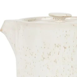 Fabrique de Styles Théières Et Cafetières*Théière en grès moucheté et bois avec filtre - nordika