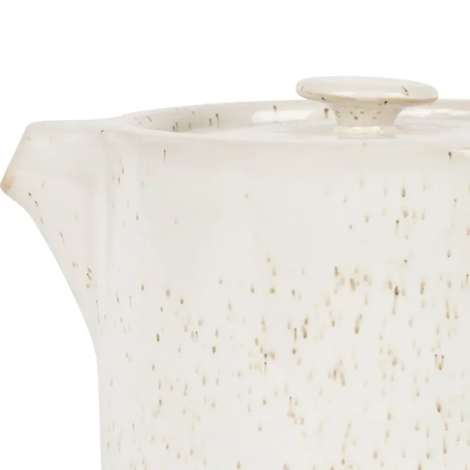 Fabrique de Styles Théières Et Cafetières*Théière en grès moucheté et bois avec filtre - nordika