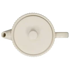 Fabrique de Styles Théières Et Cafetières*Théière en grès écru et filtre en inox 1l - Sweet Leaves