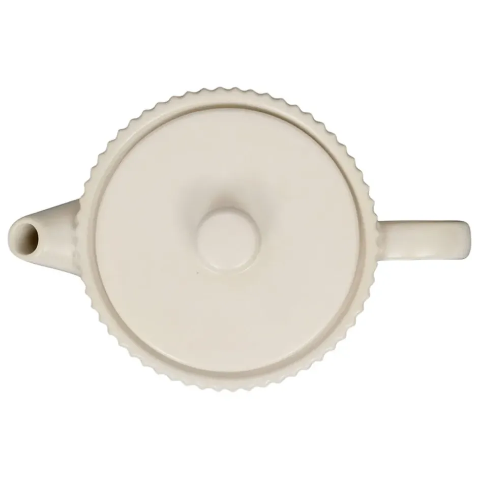 Fabrique de Styles Théières Et Cafetières*Théière en grès écru et filtre en inox 1l - Sweet Leaves