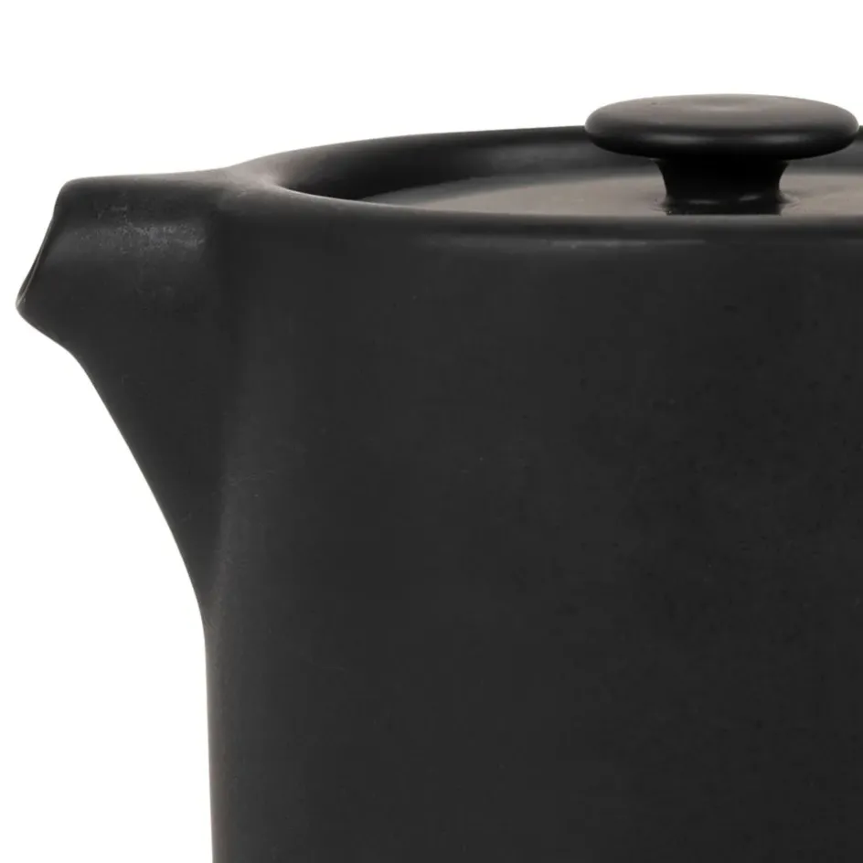 Fabrique de Styles Théières Et Cafetières*Théière en grès mat et bois avec filtre - nordika