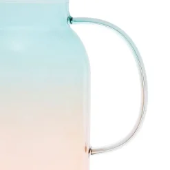 Fabrique de Styles Théières Et Cafetières*Théière en verre borosilicate émeraude et corail 1.5l - Funny