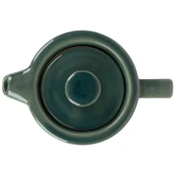 Fabrique de Styles Théières Et Cafetières*Théière égoïste en grès et acacia émeraude 45cl - Nordika