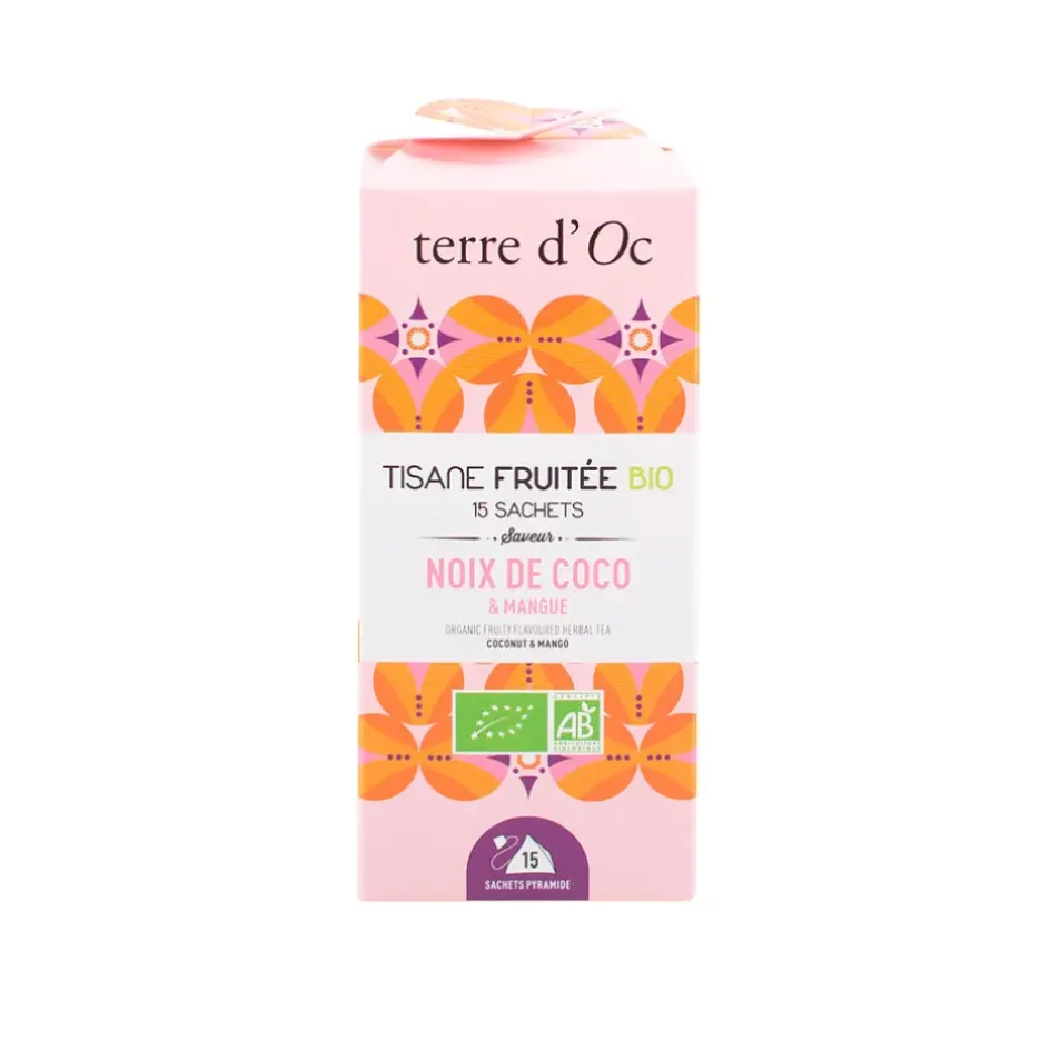 Fabrique de Styles Cafés, Thés Et Infusions*Tisane 15 sachets fruitée bio saveur coco et mangue