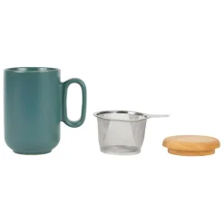 Fabrique de Styles Tasses Et Mugs*Tisaniere en grès avec filtre émeraude - baltika