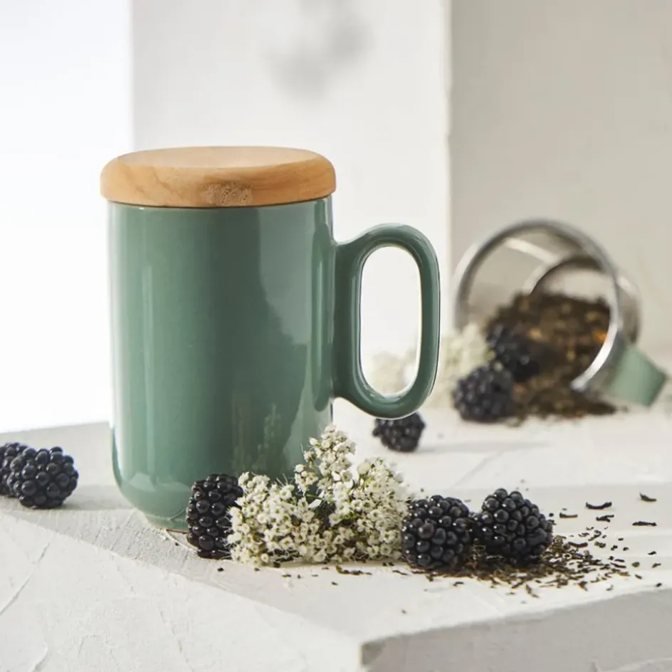 Fabrique de Styles Tasses Et Mugs*Tisanière avec filtre en grès 45cl - Baltika