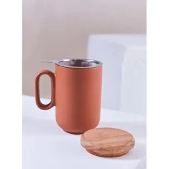 Fabrique de Styles Tasses Et Mugs*Tisanière en grès avec filtre - Baltika