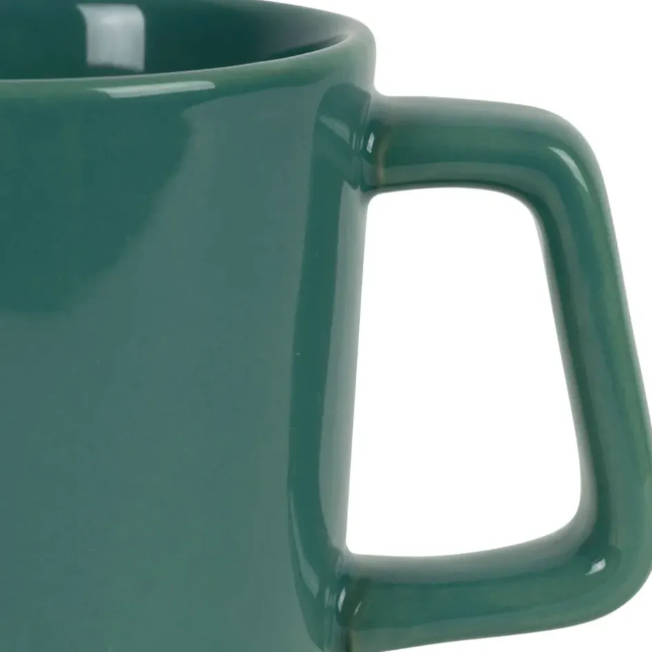 Fabrique de Styles Tasses Et Mugs*Tisanière en grès et inox émeraude 40cl - Cannelé