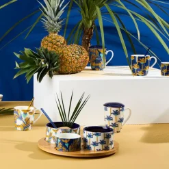 Fabrique de Styles Tasses Et Mugs*Tisanière en porcelaine idigo avec filtre inox 37.5cl - Mocoa