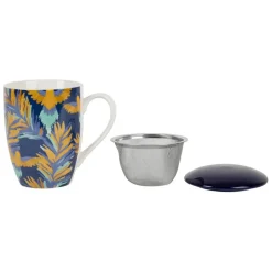 Fabrique de Styles Tasses Et Mugs*Tisanière en porcelaine idigo avec filtre inox 37.5cl - Mocoa