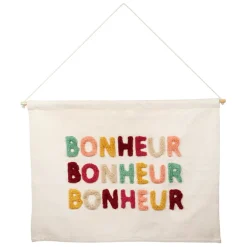 Fabrique de Styles Tableaux Et Toiles*Toile en coton"Bonheur" 86x60cm - Famille