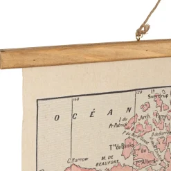 Fabrique de Styles Tableaux Et Toiles*Toile monde rose et orange