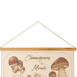 Fabrique de Styles Tableaux Et Toiles*Toile "encyclopédie champignon" 77x110cm