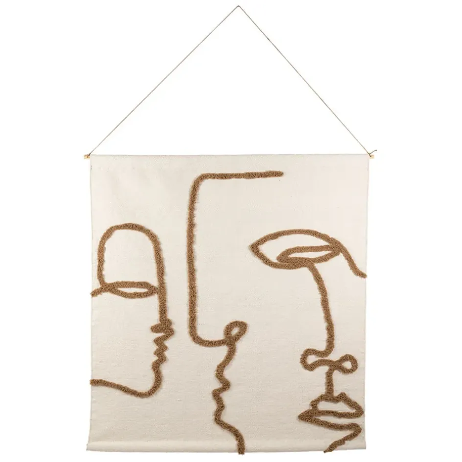 Fabrique de Styles Tableaux Et Toiles*Toile tufté en coton 125x140cm - Organic