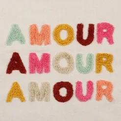 Fabrique de Styles Tableaux Et Toiles*Toile tuftée en coton 60x50cm - Amour