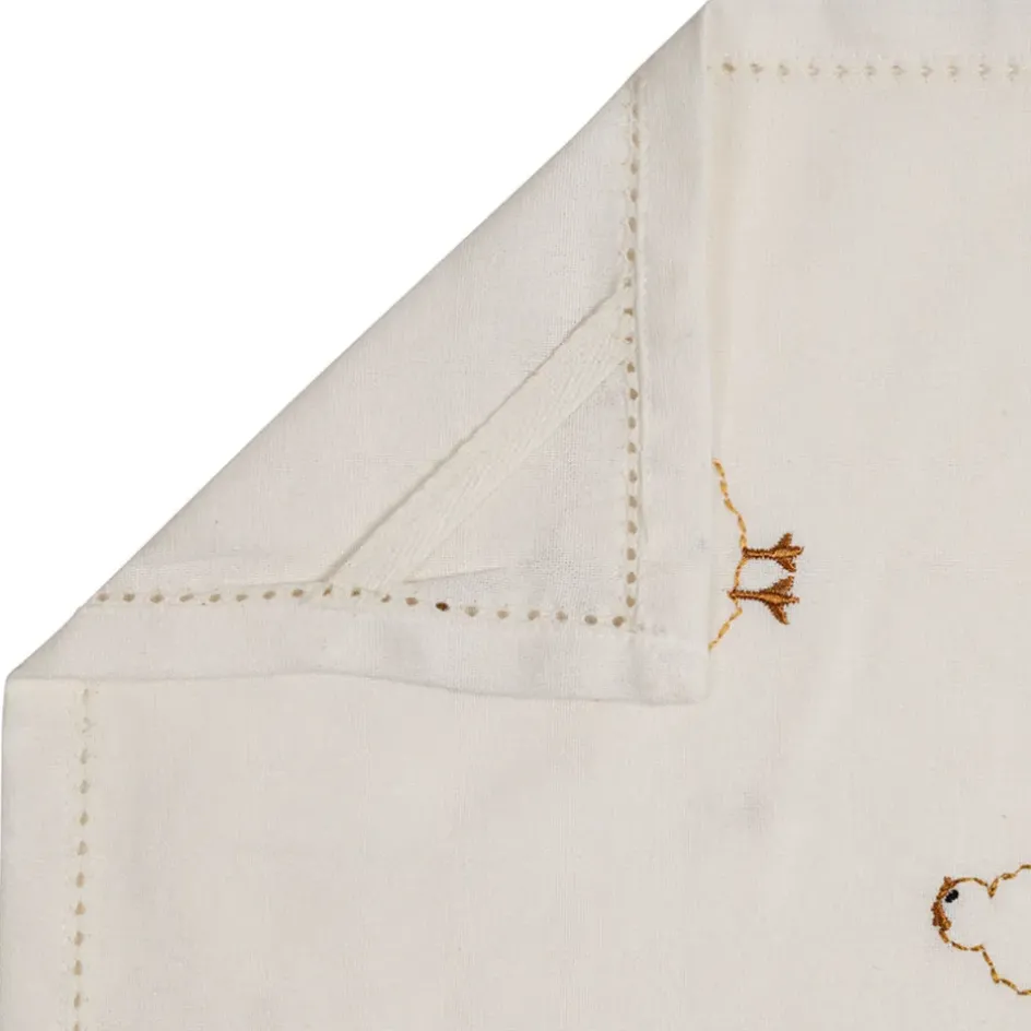 Fabrique de Styles Torchons, Tabliers Et Maniques*Torchon en coton écru et brun 70x50cm - La Ferme