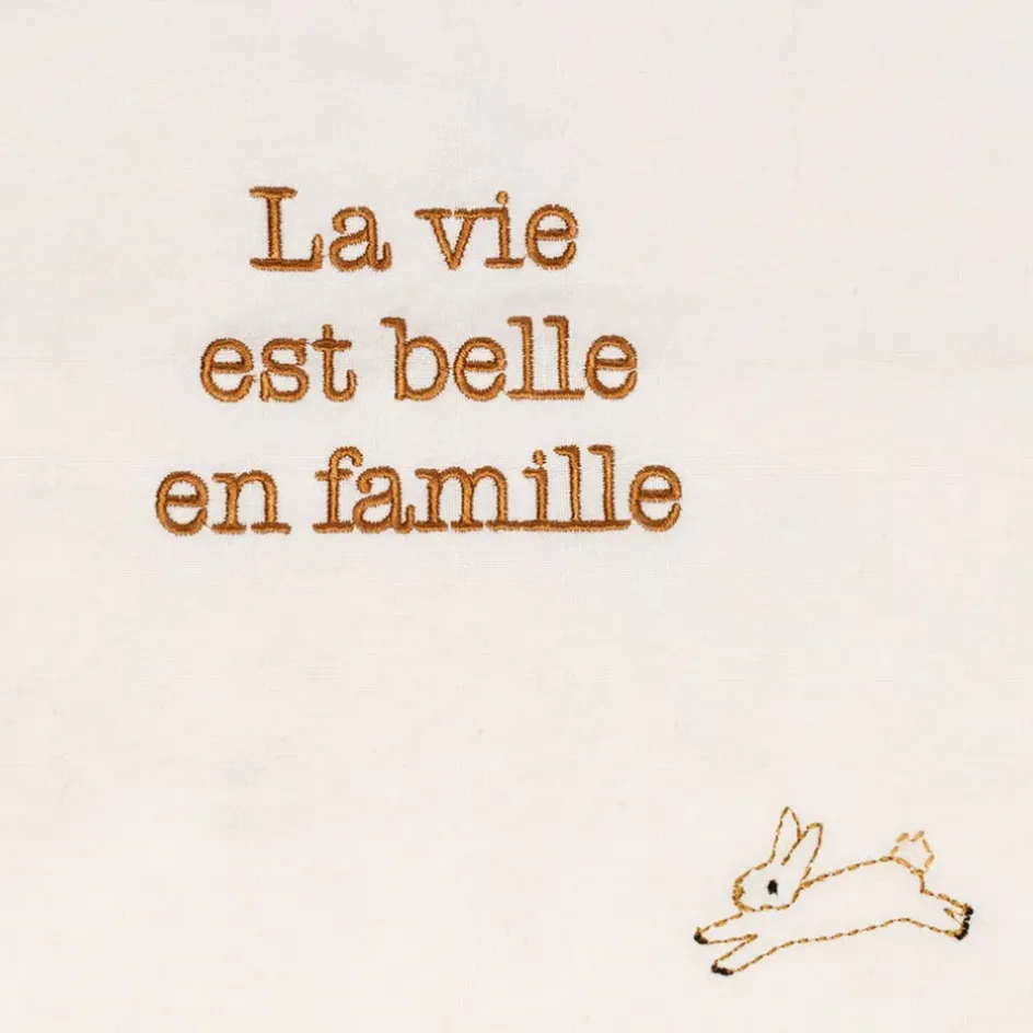 Fabrique de Styles Torchons, Tabliers Et Maniques*Torchon en coton écru et brun 70x50cm - La Ferme