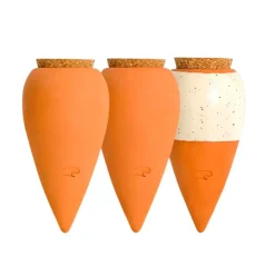 Fabrique de Styles Accessoires*Trio mini diffuseur d'eau en argile : 2 terracotta et 1 blanc graine - Olla