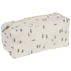 Fabrique de Styles Pochettes Et Housses*Trousse de toilette banquise en coton écru et gris - Sweetdream