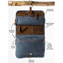 Fabrique de Styles Pochettes Et Housses*Trousse de toilette marine - Trappeur
