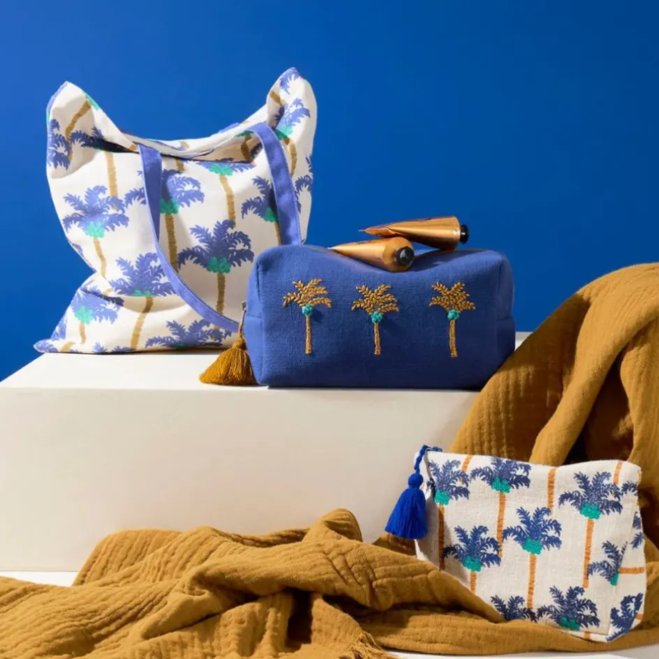 Fabrique de Styles Pochettes Et Housses*Trousse de toilette en coton et polyester palmier - Mocoa