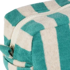 Fabrique de Styles Pochettes Et Housses*Trousse de toilette en coton et polyester émeraude - Palma
