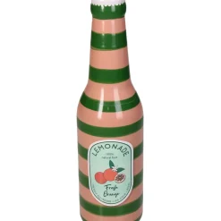 Fabrique de Styles Vases Et Soliflores*Vase bouteille orange faïence fine d6.5xh24cm