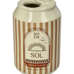 Fabrique de Styles Vases Et Soliflores*Vase canette de soda en faïence nude h11cm